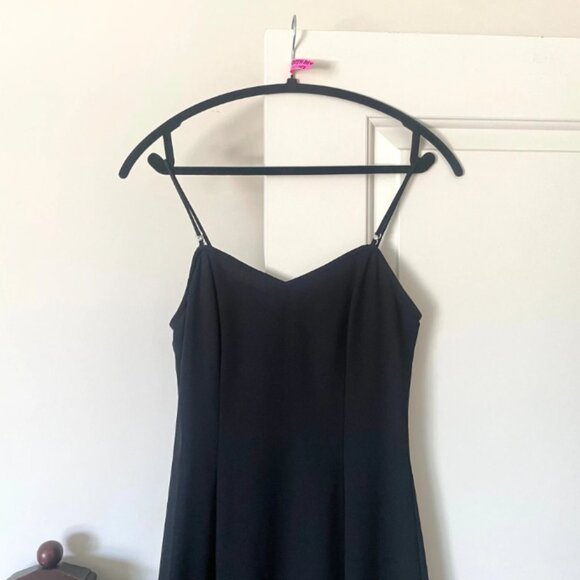 90s Gunne Sax Asymmetrical LBD with Rhinestones - Picture 2 of 5